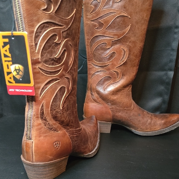 Ariat Brown Heeled Boots - Picture 7 of 16